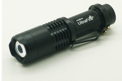 UltraFire Cree XML T6 LED Zoomable 5 Mode Flashlight Torch Lamp 1000 Lumens (Black) - $5.30 shipped (Free S/H over $25)