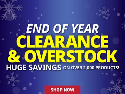 End-of-Year Clearance & Overstock Sale!