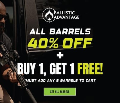 Ballistic Advantage Barrels BOGO (Must add any 2 barrels to cart) + Free Shipping