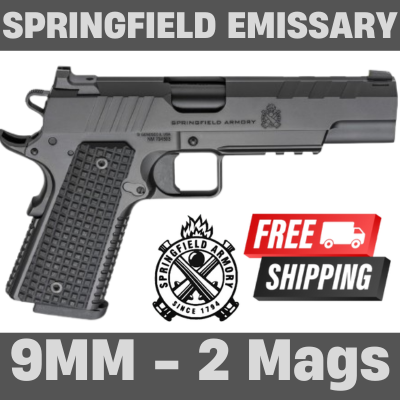 Springfield Armory 1911 Emissary 9MM 5" Barrel 2 9 Rnd Mags - $699.99 