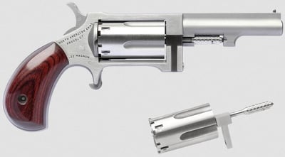 North American Arms Sidewinder Stainless .22 LR / .22 Mag 2.5" Barrel 5-Rounds Conversion - $349.99