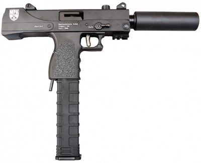 Masterpiece Arms Pistol Black 9mm 4.5" Threaded Barrel 30rd W/ Barrel Extension - $549.99 