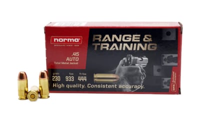 Norma .45 ACP 230 Gr TMJ Ammo 1000 Rounds - $400.23 w/ Code: GUNDEALS10 