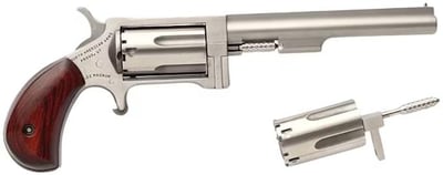 North American Arms Sidewinder 22 LR Revolver 4" Stainless Barrel 5 Round Rosewood Grip with 22 WMR Cylinder - $372.24 + Free Shipping (Free Shipping on $100+ Orders)