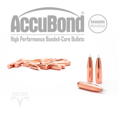 (bullet only) Nosler 30 Caliber 125gr AccuBond (BLEM) - 50ct - $$17.95