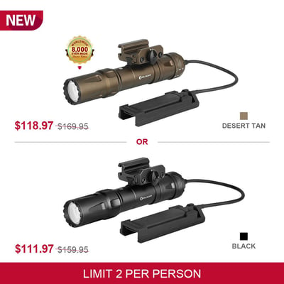 Sale ends soon! - Olight USA Odin Black/Desert Tan - $111.97/$118.97 (Free S/H over $49)