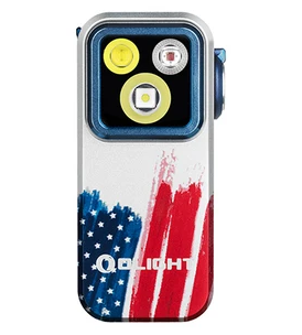 Olight USA Oclip Pro Clip on Flashlight with Floodlight Spotlight and Red Light Stripes Edition - $31.99 + FREE Shipping