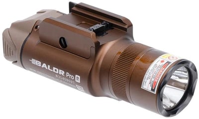 Olight Baldr Pro R 1350 Lumen Rechargeable Weapon Light and Green Laser Sight - Tan - $99.95 (FREE Shipping over $50)