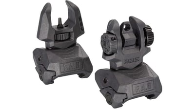 FAB Defense OPMOD Front And Rear Set Of Flip-Up Sights FX-FRBSKIT-OPMOD Grey Color: Grey, Fabric/Material: Polymer - $41.37