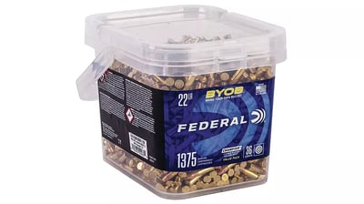 Federal Premium BYOB .22 Long Rifle 36 Grain Copper Plated Hollow Point 1375 Rounds - $95.59 w/code "ADMIN" + Free S/H (possible $76.47 after 20% back in OP Bucks)