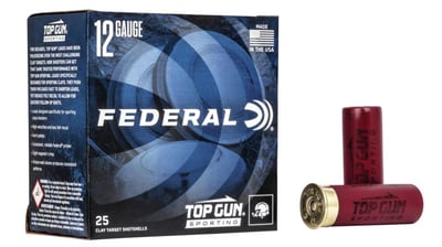 Federal Premium Top Gun 12 Gauge 1 oz Top Gun Sporting 25 Rnds - $10.39