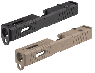 TRYBE Defense For Glock 19 Pistol Slide Optic Cut: Leupold DeltaPoint Pro / Trijicon RMR / Vortex Viper BLK or FDE - $224.99 ($9.99 S/H)