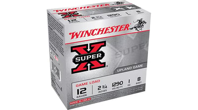 Winchester SUPER-X SHOTSHELL 12 Gauge 1 oz 2.75in 25 Rounds Shot size: 8 - $10.49