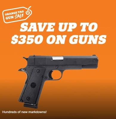 Sportsman's Warehouse Orange Tag Gun Sale 