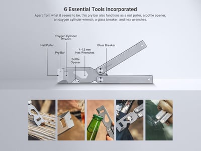 Otacle T1 Titanium Multifunctional Butterfly Pry bar - $67.99 (Free S/H over $49)