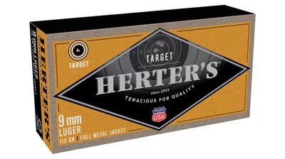 Herter's Target Handgun Ammo - 9mm Luger - 115 Grain - 50 Rounds - $12.98 (checkout using your CLUB Members card and receive this price) (Free Shipping over $50)