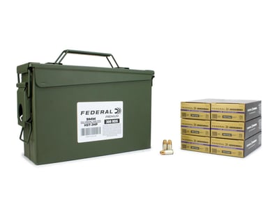 FEDERAL PREMIUM HST 9MM 124 GR JHP 300 ROUNDS IN HEAVY DUTY AMMO CAN - $237.49 w/code "5OFFJUNE24" (Free S/H over $149)