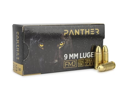 Panther Ammo 9mm 124 Gr FMJ 1000 rounds Case - $185.24 w/code "SPRING5" 