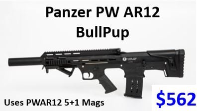 Panzer AR12 BullPup 12 Ga Shotgun (New Release) - $562