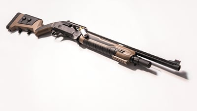 Panzer Arms FS1 PRO 12GA 20" 4rd Semi-Auto Shotgun, Folding, FDE / Black - $400.69 