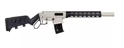 Panzer Lever12 Tactical 12 GA 18.5" 5rd Shotgun Nickel / Black Synthetic - $402.66