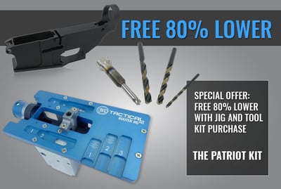 The Patriot Kit - FREE 80% Lower with 5D Tactical Jig and Tools - $254.98