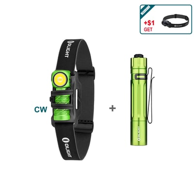 Olight USA Perun 2 Mini Lime Green CW + i5R EOS Neon Green - $59.98 (Free S/H over $49)