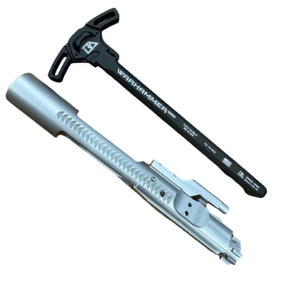 Combo Deal: Microbest M16 Full Chrome Bolt Carrier Group - MPI , HPT , OCKS, Sprinco + Breek Warhammer Charging Handle - $139  (Free Shipping over $500)