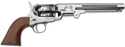 Pietta 1851 Bull Run Union Commemorative Black Powder Revolver 36 Caliber 7.5" Polished Steel Barrel Polished Steel Frame Walnut Grip - $317.59 (Free Shipping on $100+ Orders)
