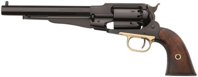 Pietta 1858 Remington Army, 8" Barrel, Black, Walnut Grip, 6rd - $352 
