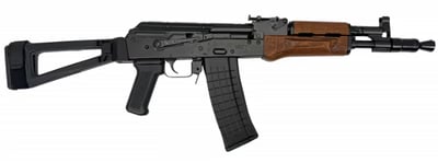 Pioneer Arms Polish Hellpup 5.56 Nato Forged Trunnion AK Pistol, 11.73" Bbl, 1-30 Rd Mag- w/ Triangle Side Folding Brace - $699.99 