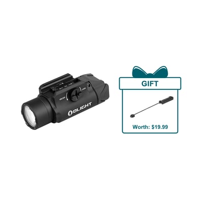 Olight PL-3R Valkyrie Rechargeable Rail Mounted Tactical Light Black / Desert Tan + sRPL-7 Black Gift - $74.99 (Free S/H over $49)
