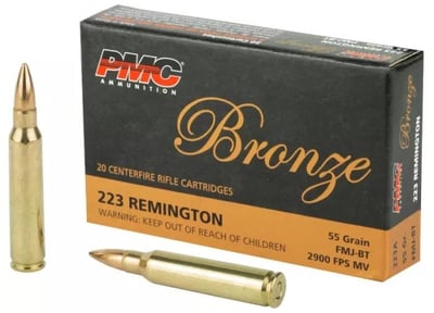 PMC Rifle .223 Remington 55 Grain FMJ-BT 1000 Rnd - $414 + Free Shipping
