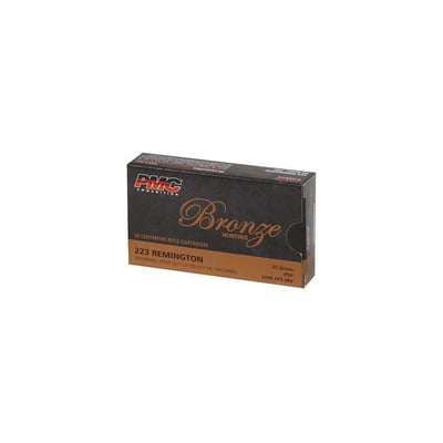 PMC Bronze .223 Remington Rifle Ammo 55 Grain SP Soft Point 200rd Pack - $148.99 (S/H $19.99 Firearms, $9.99 Accessories)