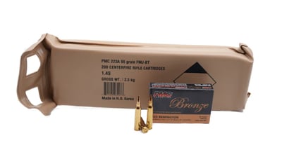 PMC - Bronze - 223 Rem - 55 Grain - FMJ - Battle Pack - $469 w/ Code: "GUNDEALS10"