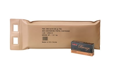 PMC Bronze .380 ACP Ammo 90gr FMJ 300 Round Battle Pack - $114