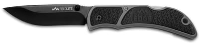 Outdoor Edge FieldLite Folding Knife 3.3" Drop Point 8Cr10MoV Black Blade Fiberglass Reinforced Nylon (FRN) Handle Black - $10.99 (Free Shipping on $100+ Orders)