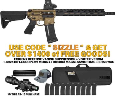 Taran Tactical Ultralight .223 Wylde 13.9" P&W 30rd Bronze w/ Black, Eotech Red Dot - $3999.99 + Scope, Suppressor, Bag, 10x Mags & Swag w/code: SIZZLE 