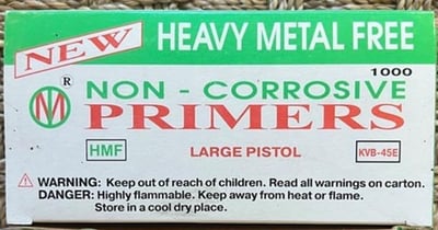 Murom Large Pistol Primers Heavy Metal Free 1000 Pcs - $84.99