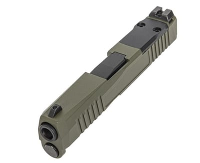 PSA Dagger Micro Complete Slide Assembly w/ Non-Threaded Barrel - Shield Cut, Sniper Green - $199.99