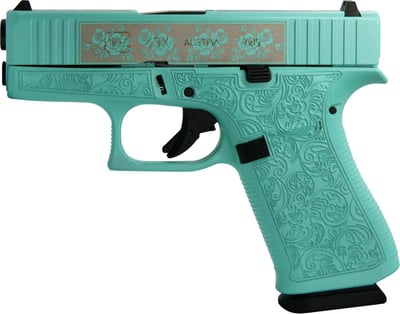 Glock 43X Engraved Paisley 9mm 3.41" 10+1 PX4350201GRP - $579.99 (Free S/H on Firearms)