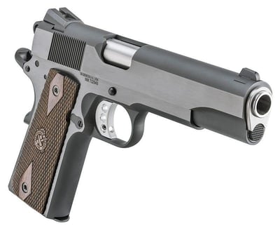 Springfield Armory 1911 Garrison Engraver Black / Wood .45 ACP 5" Barrel 7-Rounds - $716.01