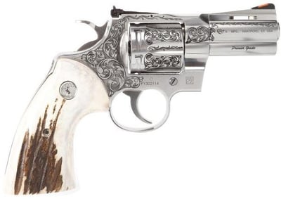 Colt Firearms Python Engraved Stainless .357 Mag 3" Barrel 6-Rounds w/ Elk Stag Grips - $2332.99 (FREE Shipping on Firearms)