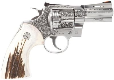 Colt Firearms Python Engraved Stainless .357 Mag 3" Barrel 6-Rounds w/ Elk Stag Grips - $2332.99 ($14.99 flat rate shipping)