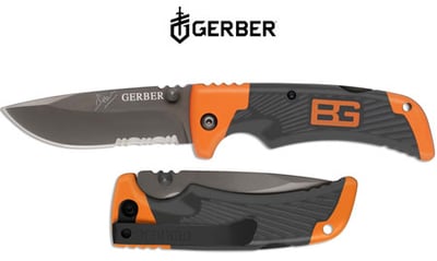 Gerber Bear Grylls Scout Knife, Serrated Edge, Drop Point Overall Length 7.3" - $8.49 Shipped w/code "GBSK50" 