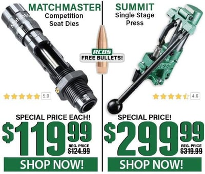 RCBS Matchmaster Competition Seat Die - $119.99