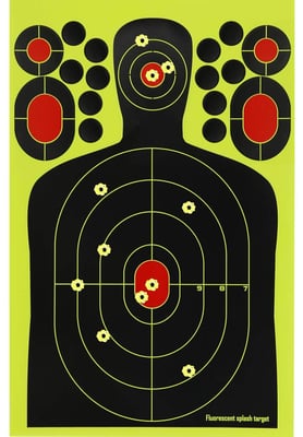 14.5 x 9.5 inch Self Adhesive Shooting Targets, 10 Pack Splatter Reactive Targets, Visual Feedback, Cover-up Patches, Paper Target for Gun, Pistol, Rifle, Bb Gun, Pellet Gun, Airsoft, Air Rifle, Range - $8.99 (Free S/H over $25)