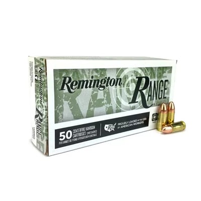 REMINGTON RANGE 9MM 124 GR FMJ 1000 rounds - $254.99 (Free S/H over $149)