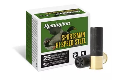 Remington Sportsman Hi-Speed Steel Waterfowl 12 Gauge Shotshells 3" BB, Box of 25 - $14.99