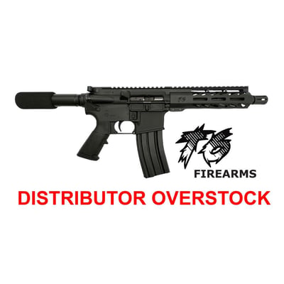 OVERSTOCK T6 Firearms 5.56 Nato 7.5" Nitride Complete Pistol / 1:7 Twist / 7" MLOK SLANT Handguard / Pistol Tube / BLACK - $329.99 